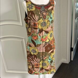 Signature by Robbie Bee Multicolor Floral Mini Dress